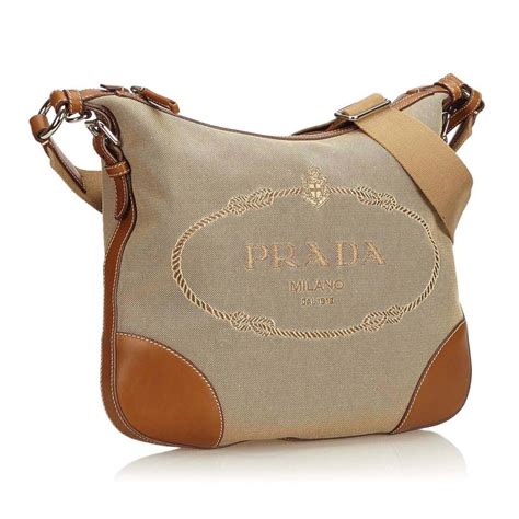 prada brown studded crossbody bag.